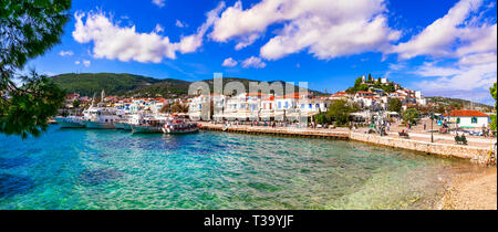 Beautiful Skopelos town,Sporades,Greece. Stock Photo