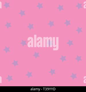Small Pastel Color of Scattered Confetti Stars in Lavender on Pink Backdrop Design business concept Empty copy text for Web banners promotional materi Stock Vector