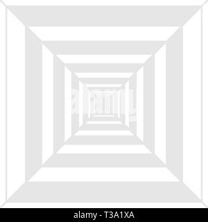 Square Concentric Pattern Creating Depth, Perspective and Optical Illusion Design business concept Empty copy text for Web banners promotional materia Stock Vector