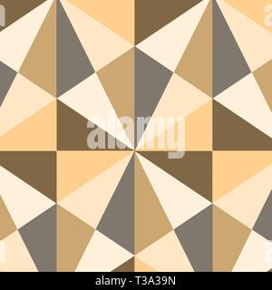Obtuse Triangle Shape in Earth Tone Forming Mosaic and Stained Glass Pattern Design business Empty template isolated Minimalist graphic layout templat Stock Vector