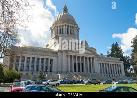 Washington State Capitol or Legislative Building in Olympia, Washington. Stock Photo