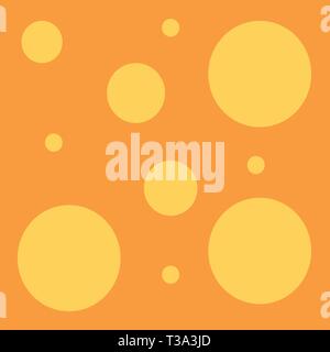 Different Sizes of Blank Yellow Circles in Random on Pale Orange Backdrop Business concept Empty template copy space isolated Posters coupons promotio Stock Vector