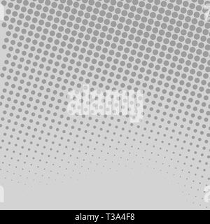 Halftone in Varied Sized Dots that Simulates Imagination of Continuous Tone Design business concept Empty copy space modern abstract background Stock Vector