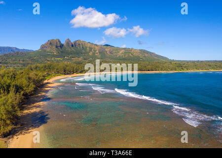 Anahola Beach, Kauai, Hawaii, USA Stock Photo