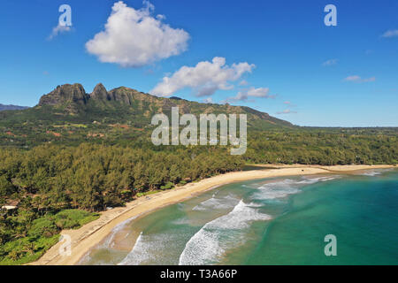 Anahola Beach, Kauai, Hawaii, USA Stock Photo