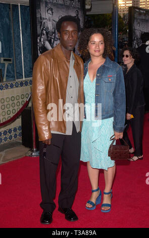 LOS ANGELES, CA. June 04, 2001: Actor DON CHEADLE & wife at the Los Angeles premiere of his new movie Swordfish. © Paul Smith/Featureflash Stock Photo