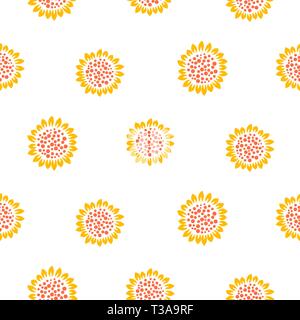 Simple meadow florals tender colors seamless vector pattern. Stock Vector