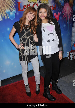 Bella Thorne, Zendaya Coleman  - Let s Celebrate Disney On Ice at the Nokia Plaza in Los Angeles.Bella Thorne, Zendaya Coleman 53  Event in Hollywood Life - California, Red Carpet Event, USA, Film Industry, Celebrities, Photography, Bestof, Arts Culture and Entertainment, Topix Celebrities fashion, Best of, Hollywood Life, Event in Hollywood Life - California, Red Carpet and backstage, movie celebrities, TV celebrities, Music celebrities, Topix, actors from the same movie, cast and co star together.  inquiry tsuni@Gamma-USA.com, Credit Tsuni / USA, 2010 - Group, TV and movie cast Stock Photo