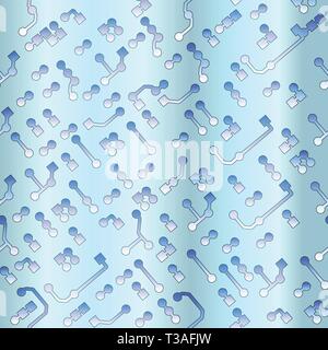 Seamless background in PCB style. Circuit board pattern Stock Vector