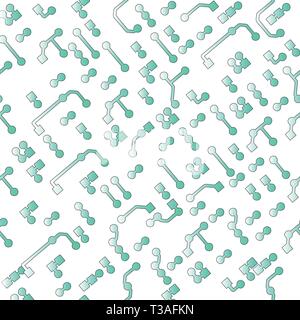 Seamless background in PCB style. Circuit board pattern Stock Vector