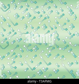 Seamless background in PCB style. Circuit board pattern Stock Vector