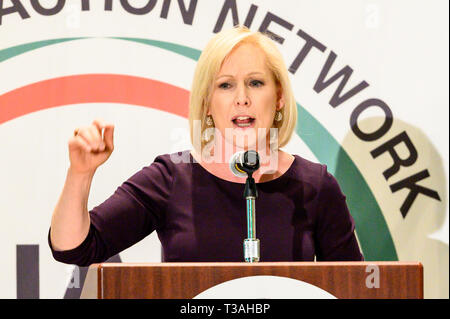 U.S. Senator Kirsten Gillibrand (D-NY) seen at the National Action Network National (NAN) convention in New York City.