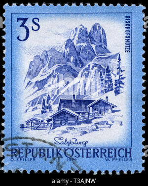 Postage stamp from Austria in the Beautiful Austria series issued in 1974 Stock Photo