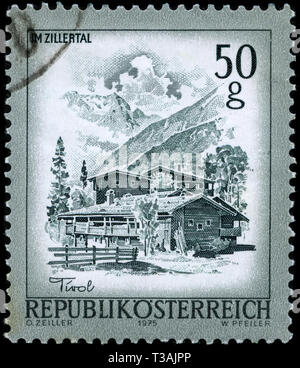 Postage stamp from Austria in the Beautiful Austria series issued in 1975 Stock Photo