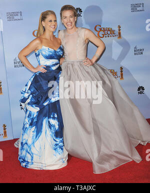 Sarah Michelle Gellar, Piper Pirabo  at  69th Golden Globe Awards, Press room at the Beverly Hilton in Los Angeles.Sarah Michelle Gellar, Piper Pirabo  120  Event in Hollywood Life - California, Red Carpet Event, USA, Film Industry, Celebrities, Photography, Bestof, Arts Culture and Entertainment, Topix Celebrities fashion, Best of, Hollywood Life, Event in Hollywood Life - California, Red Carpet and backstage, movie celebrities, TV celebrities, Music celebrities, Topix, actors from the same movie, cast and co star together.  inquiry tsuni@Gamma-USA.com, Credit Tsuni / USA, 2012 - Group, TV an Stock Photo