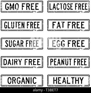 square grunge black food safety stamp Stock Vector Image & Art - Alamy