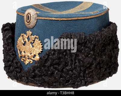 A fur cap for officers, of the Russian Dragoon Guard Regiments 14