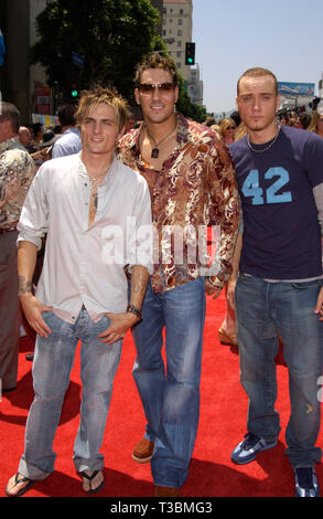 LOS ANGELES, CA. July 29, 2001: Pop group YOUNGSTOWN at the world premiere, in Hollywood, of Disney's The Princess Diaries. © Paul Smith/Featureflash Stock Photo