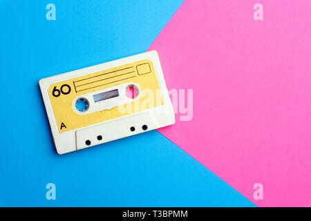 Cassette Retro Casette années 80 Audio musique d'Oldschool Photo Stock -  Alamy