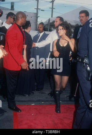 LOS ANGELES, CA - MARCH 15: Actress Rosie Perez and singer Madonna attend the Eighth Annual Soul Train Music Awards on March 15, 1994 at the Shrine Auditorium in Los Angeles, California. Photo by Barry King/Alamy Stock Photo Stock Photo