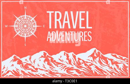 Mountain background vector Stock Vector