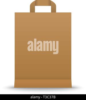 shopping bag on white background vector illustration vector ...