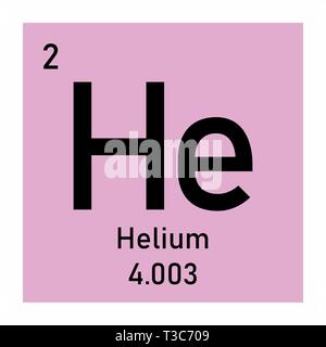 Helium Symbol Illustration Icon On White Background Stock Vector