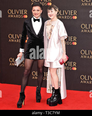 Toby Marlow and Lucy Moss at the Olivier Awards 2025, Royal Albert Hall