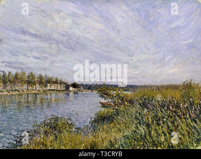 Alfred Sisley (1839  - 1899)   - view of saint mamms  1880 Stock Photo