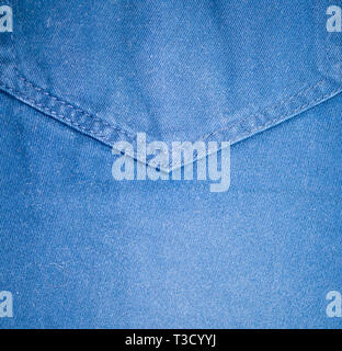 blue jeans denim pocket detailed texture close-up. background, fabric. Stock Photo