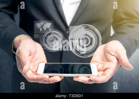 Is Cell Phone Using Binary Code Binary Code On Mobile Showing Technology And Programming Stock Photo ...