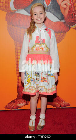 Audrey Grace Marshall attends Missing Link New York premiere at Regal