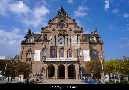 Opera house and state theatre, art nouveau style, Nuremberg, Franconia, Bavaria, Germany Stock Photo