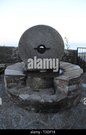 Bova  Reggio Calabria Italy - Path of Farmer's Culture,animal powered single millstone Credit Giuseppe Andidero Stock Photo