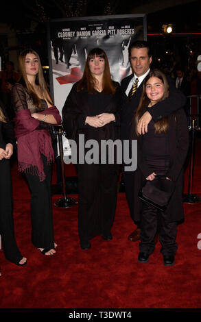 LOS ANGELES, CA. December 05, 2001: Actors ANDY GARCIA & family at the world premiere, in Los Angeles, of his new movie Ocean's Eleven. © Paul Smith/Featureflash Stock Photo