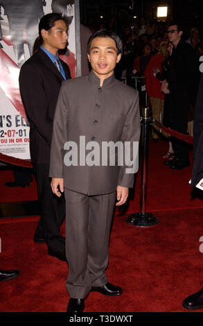 LOS ANGELES, CA. December 05, 2001: Actor SHAOBO QIN at the world premiere, in Los Angeles, of his new movie Ocean's Eleven. © Paul Smith/Featureflash Stock Photo