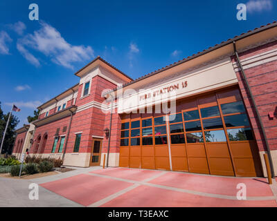 Los Angeles, APR 2: Exterior view of fire department on APR 2, 2019 at Los Angeles, California Stock Photo