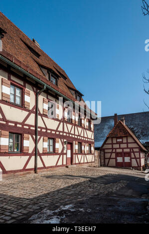 Nuremberg Imperial Castle (Keiserburg) from Holy Roman Empire - one of the main sights of the city and symbol of Nuremberg - Germany Stock Photo