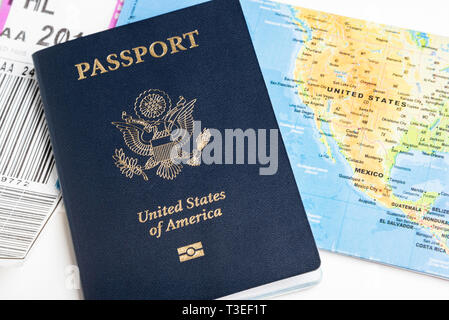 Blue Stamps Passport Cover