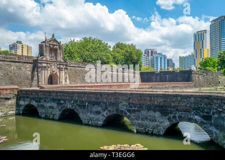 main gate of Fort Santiago in Manila, Philippines Stock Photo