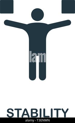 Stability icon. Creative element design from productivity icons collection. Pixel perfect Stability icon for web design, apps, software, print usage. Stock Vector