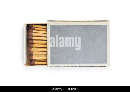 One matchbox isolated on a white background Stock Photo