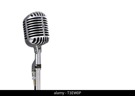 Shure 55 vintage microphone Stock Photo