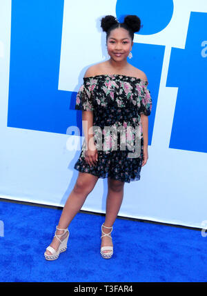 Los Angeles, California, USA  8th April 2019  Actress Laya DeLeon Hayes attends Universal Pictures Presents The Premiere of Little on April 8, 2019 at Regency Village Theatre in Los Angeles, California, USA. Photo by Barry King/Alamy Live News Stock Photo