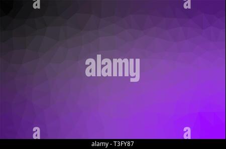 Abstract geometric black violet color shades gradient background texture, low poly triangle pattern, computer graphic, Illustration Stock Vector