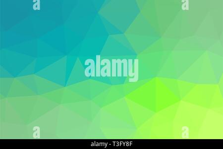 Abstract geometric blue green color shades gradient background texture, low poly triangle pattern, computer graphic, Illustration Stock Vector