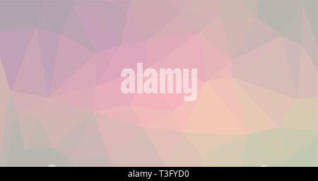 Abstract geometric yellow pink color shades gradient background texture, low poly triangle pattern, computer graphic, Illustration Stock Vector