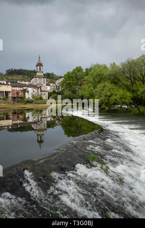 River Vez in Arcos de Valdevez, Minho, Portugal, Europe Stock Photo