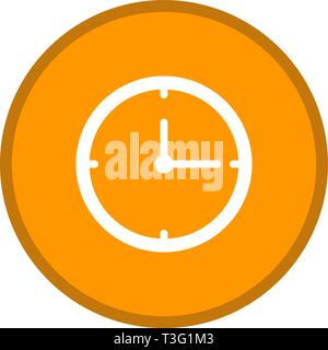 Clock Glyph Multi color Background icon Stock Vector