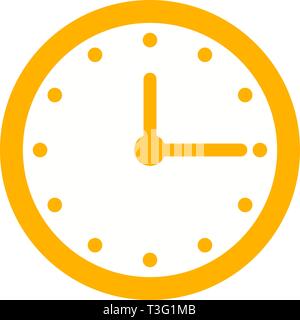 Clock flat multi color icon Stock Vector
